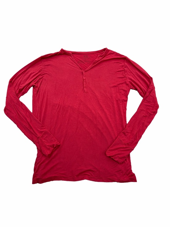 Little Sleepies Other - Little Sleepies Women’s Size Large Holiday Red Henley Bamboo Pajama Top